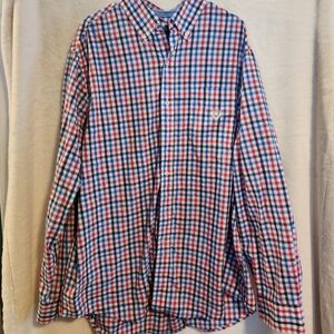 Chaps Red and Blue Plaid Men's Shirt